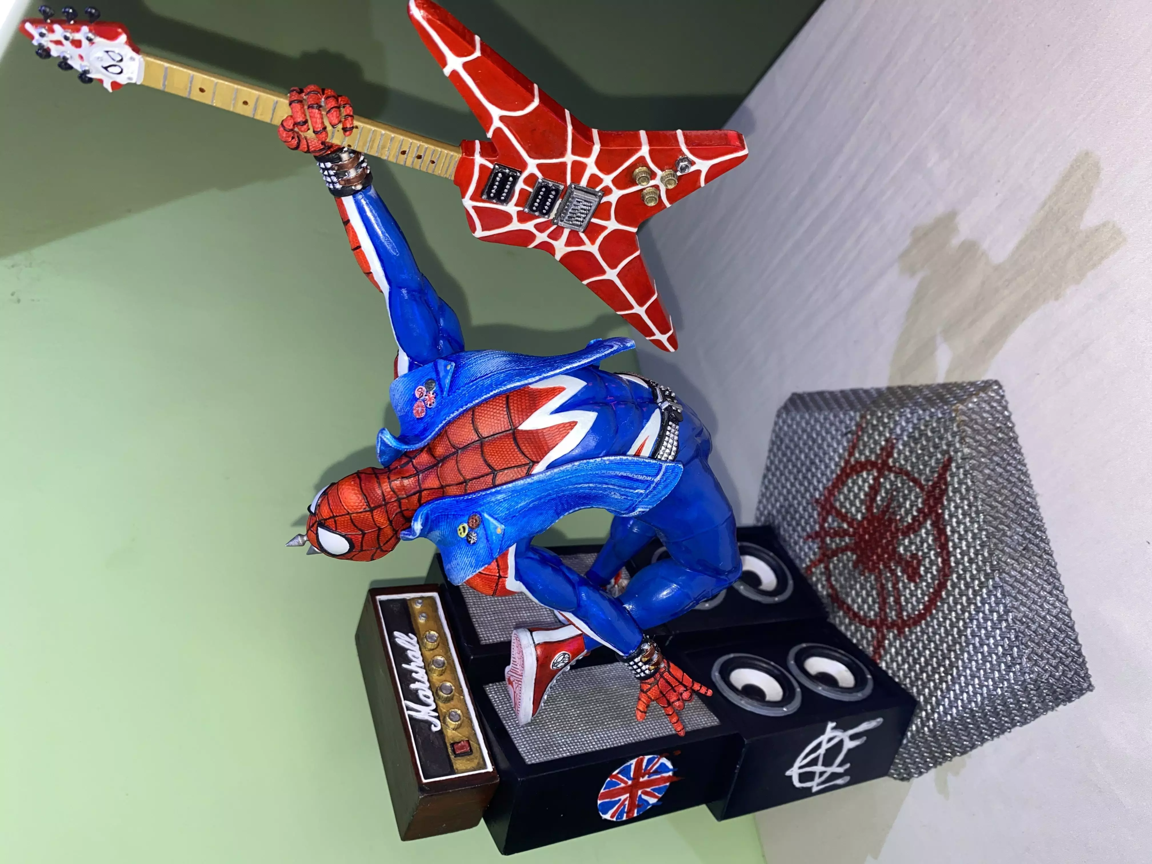Spider Punk 3D PRINTING FIGURINE ASSEMBLY 3D MODEL 3D print model_0