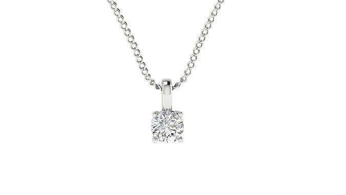 solitaire pendant 3D print model