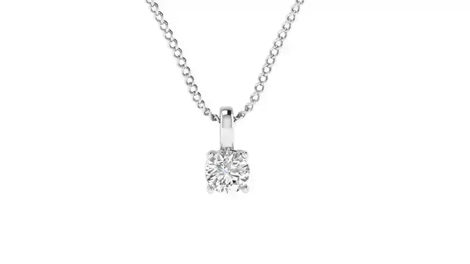 solitaire pendant