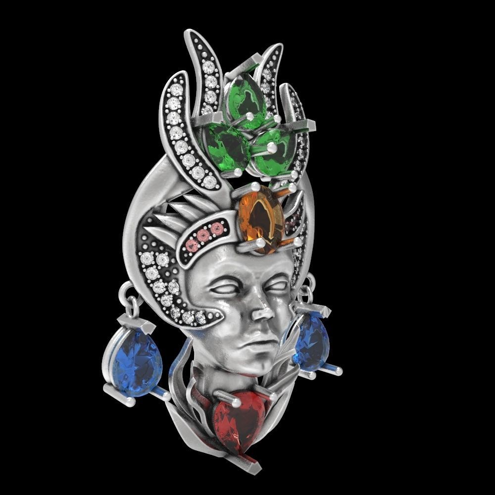 man and woman magerit 3D Model Collection_3