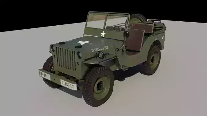 Old US Army Jeep 