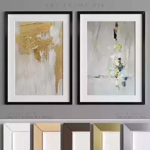 Art Frame A51 Low-poly 3D model
