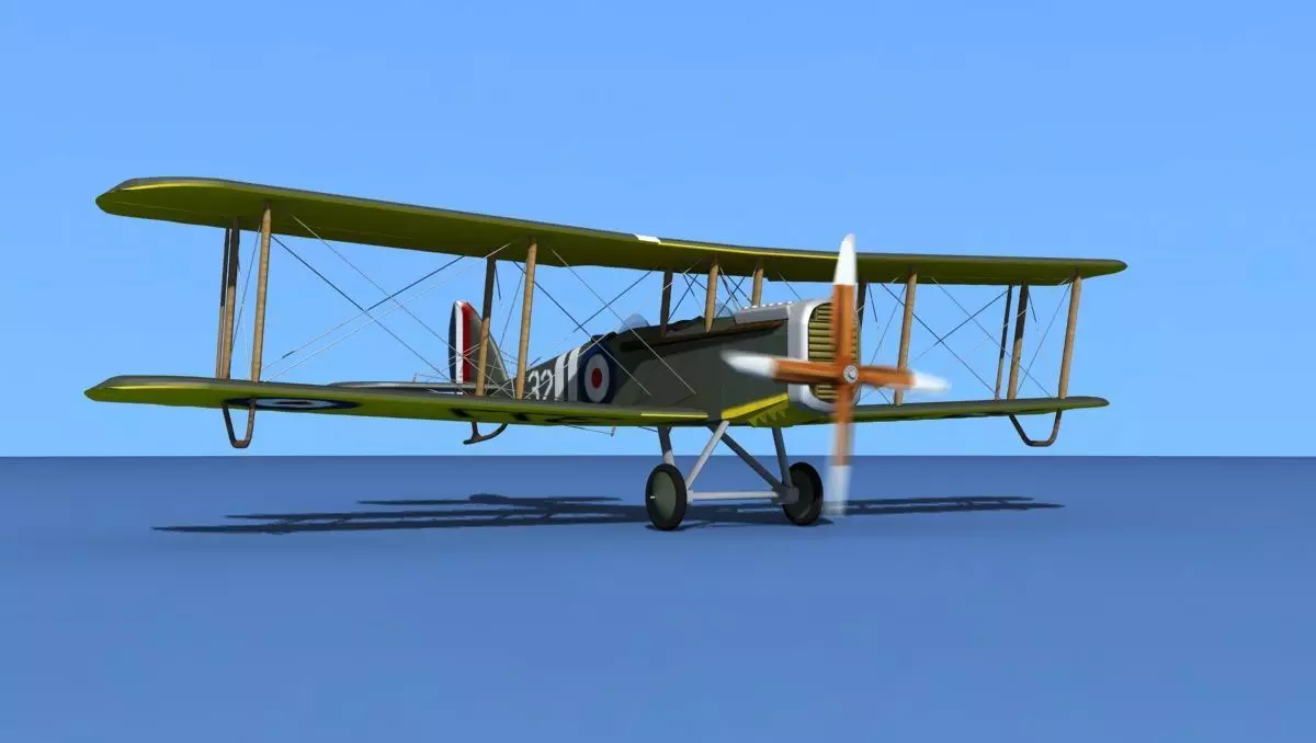 Airco DH-4 V02 Trainer RAF 3D model