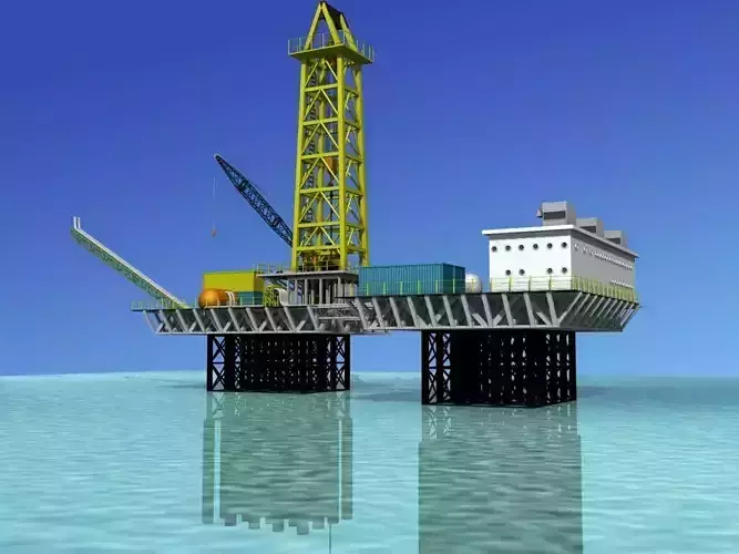 Offshore Oil Rig 3D model