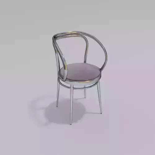 Metal Frame Dining Chair Free 3D model