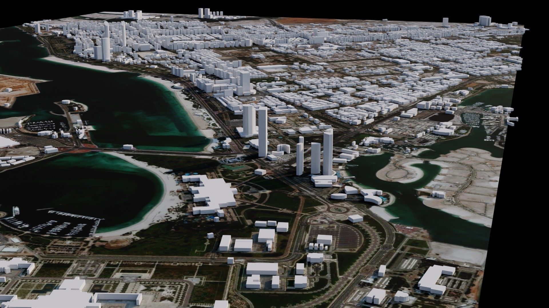 Abu Dhabi - United Arab Emirates 3D model_1