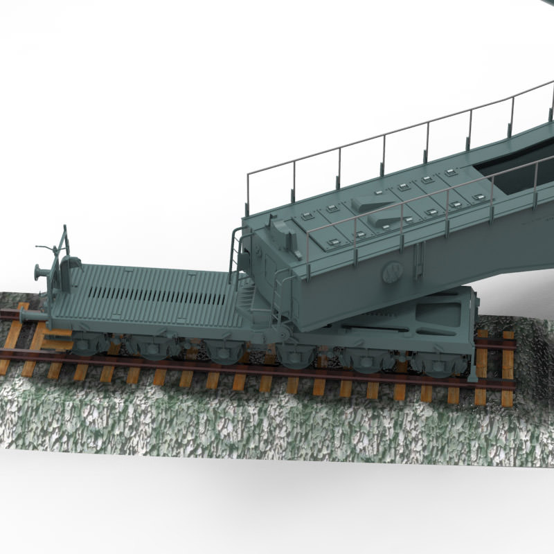 Leopold German Rail Gun WWII 28633 3D model_3