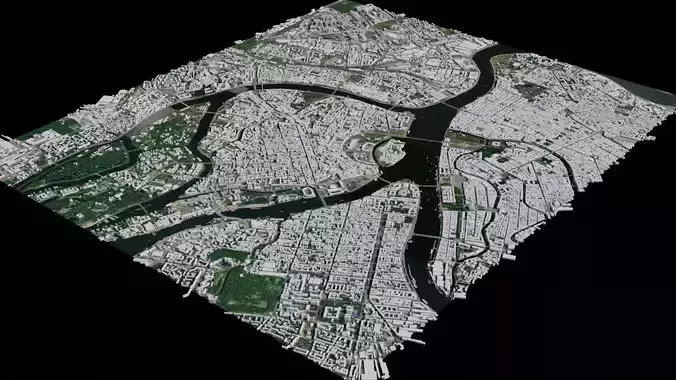 Saint Petersburg - Russia 3D model