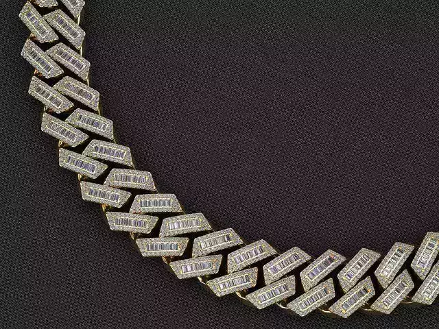 21 MM BAGUETTE CUBAN LINK CHAIN FOR NECKLACE 3D print model