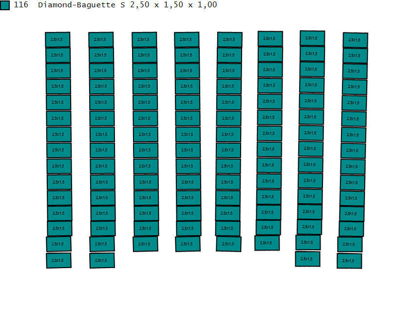 21 MM BAGUETTE CUBAN LINK CHAIN FOR NECKLACE 3D print model_14