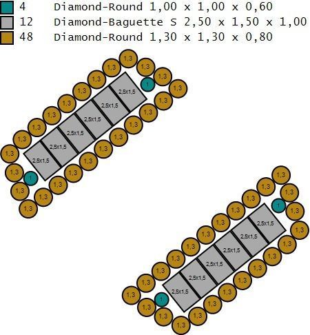 21 MM BAGUETTE CUBAN LINK CHAIN FOR NECKLACE 3D print model_12