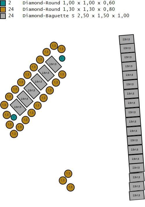 21 MM BAGUETTE CUBAN LINK CHAIN FOR NECKLACE 3D print model_13