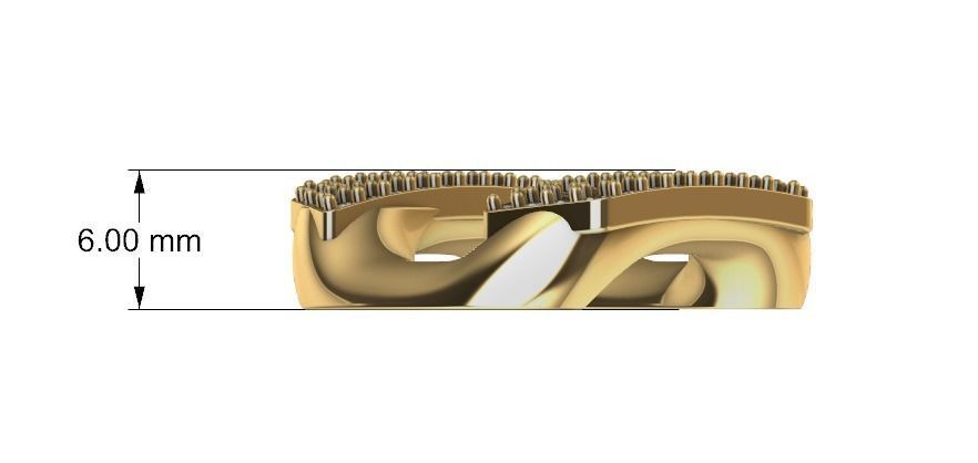 21 MM BAGUETTE CUBAN LINK CHAIN FOR NECKLACE 3D print model_8