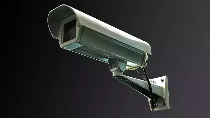 Lowpoly Security Camera CCTV  Low-poly 3D model