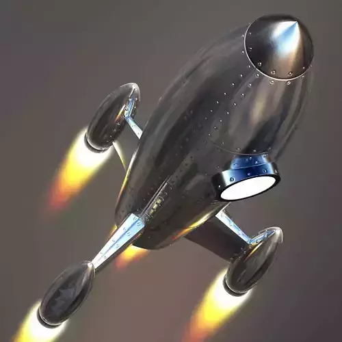Retro Toy Rocket