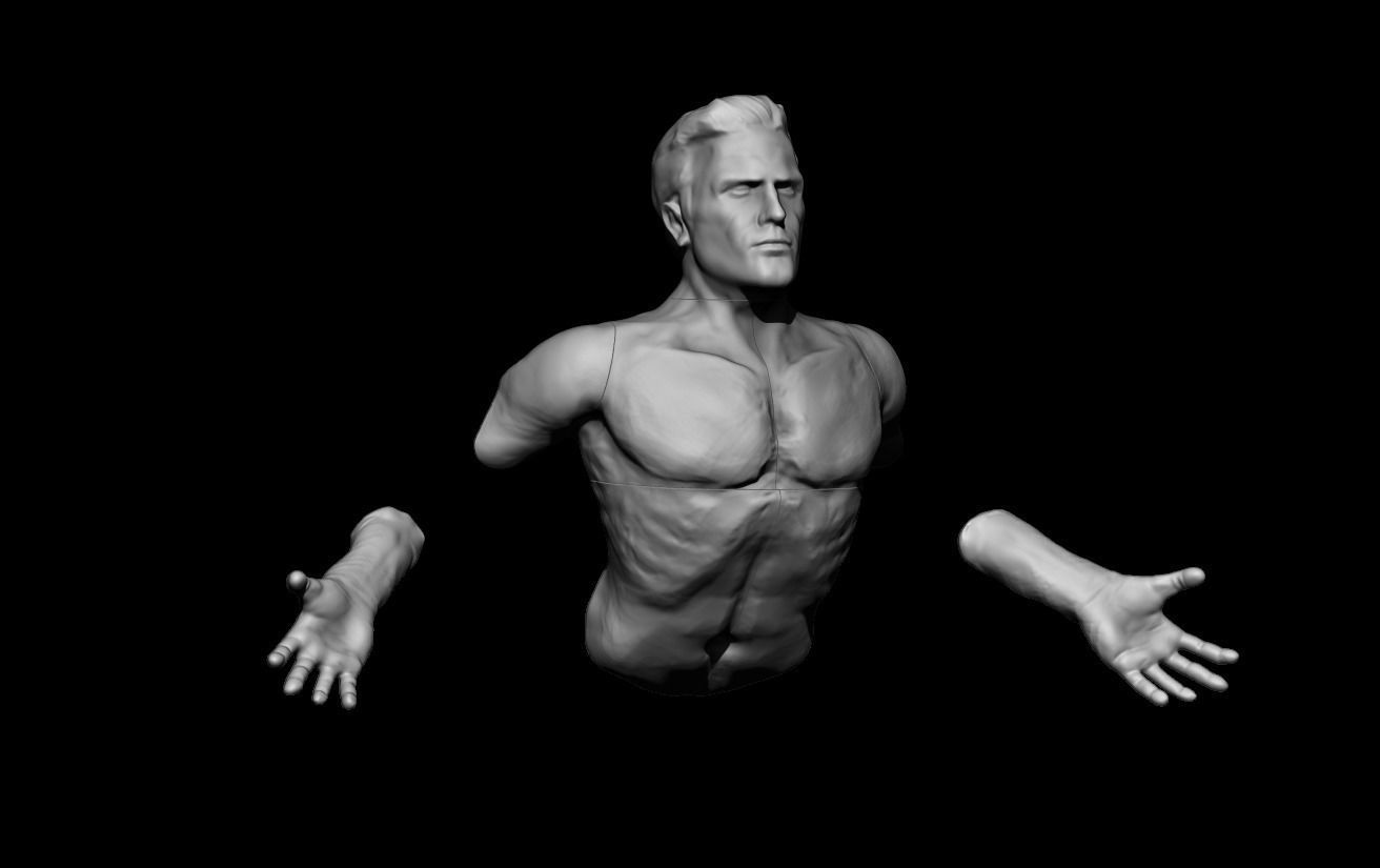 Lifesize Sculpture out of Wall STL Files for 3D Printing 3D print model_1