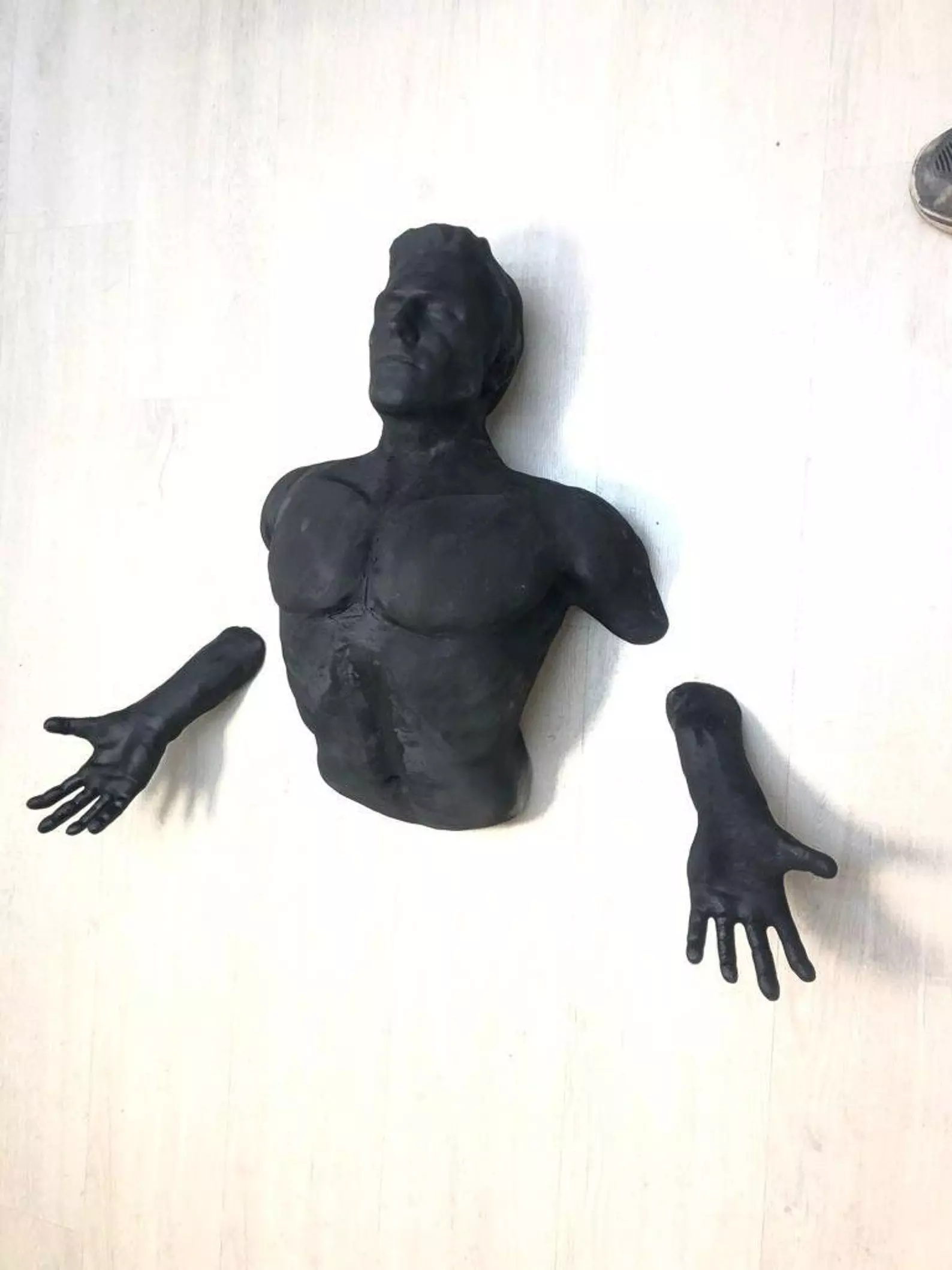 Lifesize Sculpture out of Wall STL Files for 3D Printing 3D print model_0