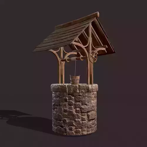 Medieval Style Well  Free low-poly 3D model