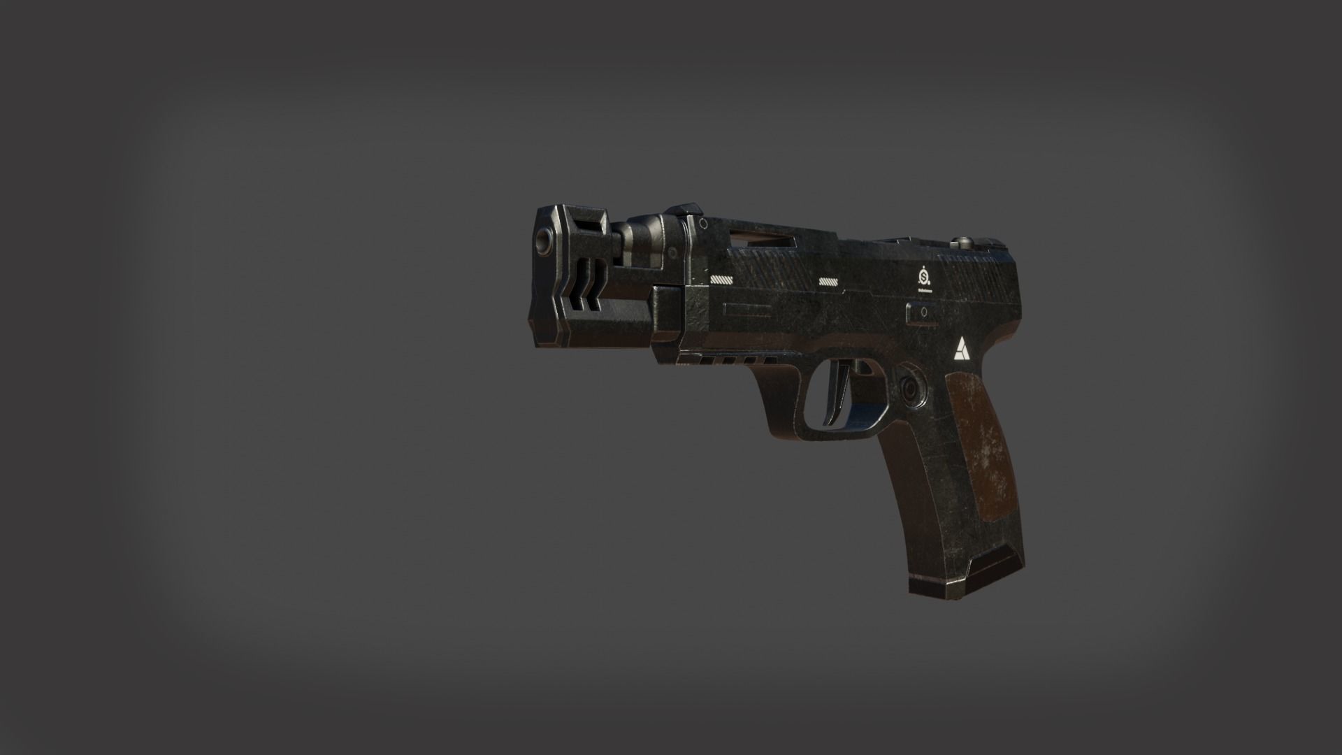 pistol 9mm 3d modeling and rendering 3D model_2