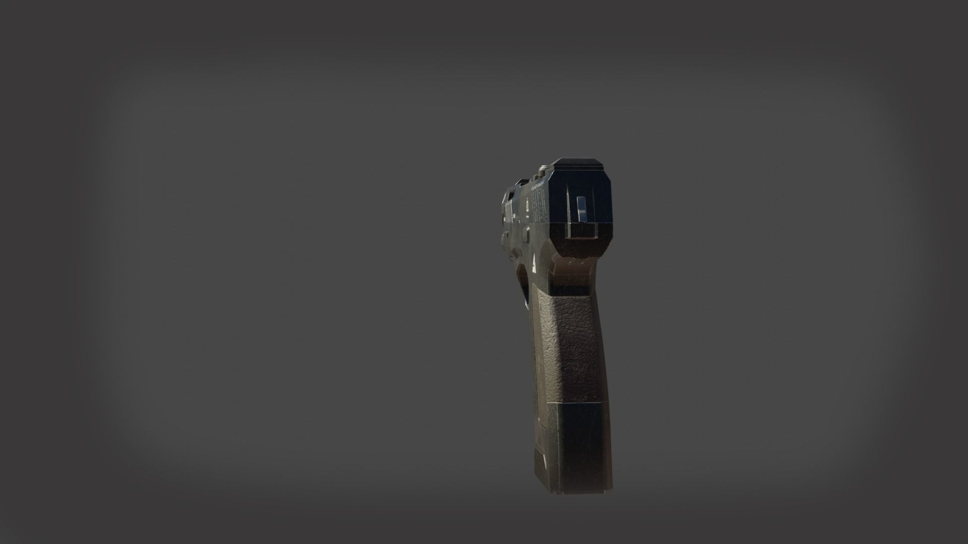 pistol 9mm 3d modeling and rendering 3D model_5