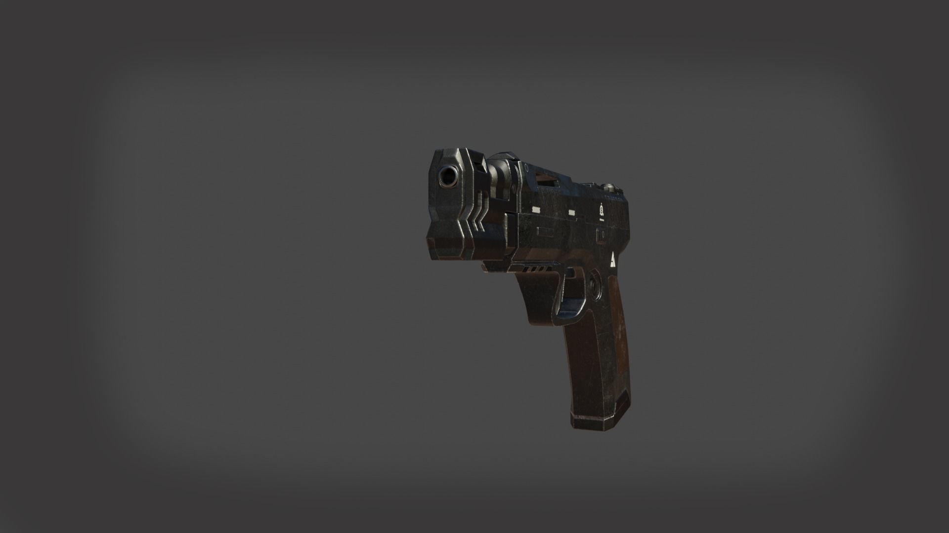 pistol 9mm 3d modeling and rendering 3D model_3