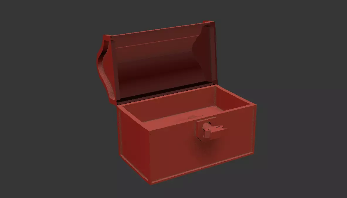 Chest metal box Free 3D print model_0