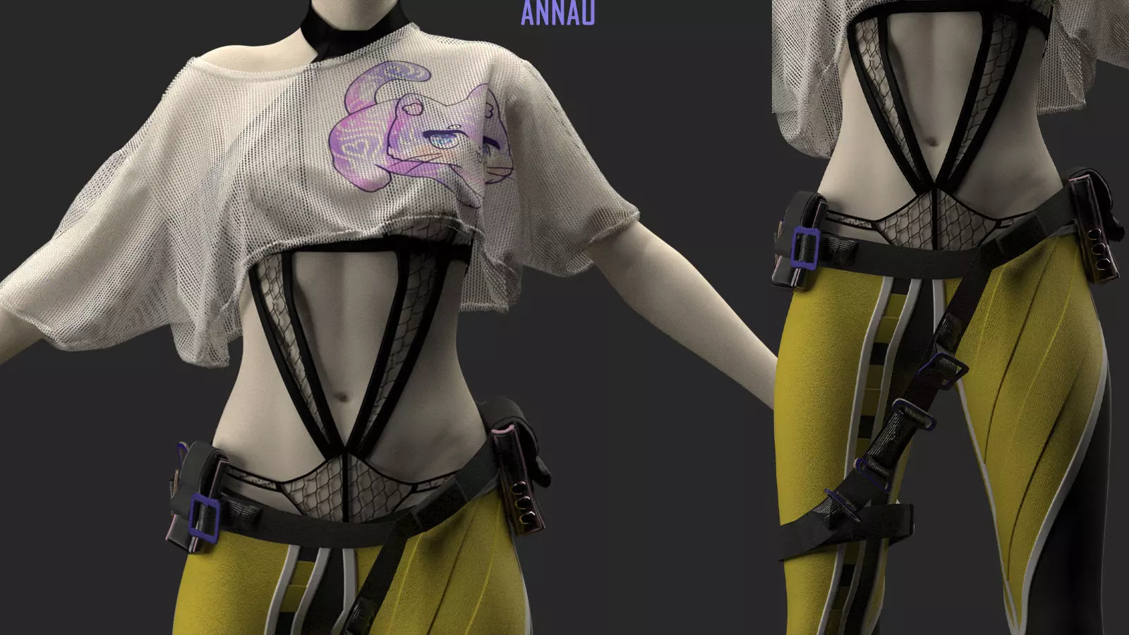 DAZ FEMALE OUTFIT 3D model