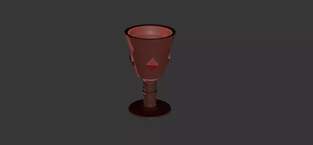 Goblet wine glass Free 3D print model_0
