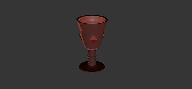 Goblet wine glass Free 3D print model