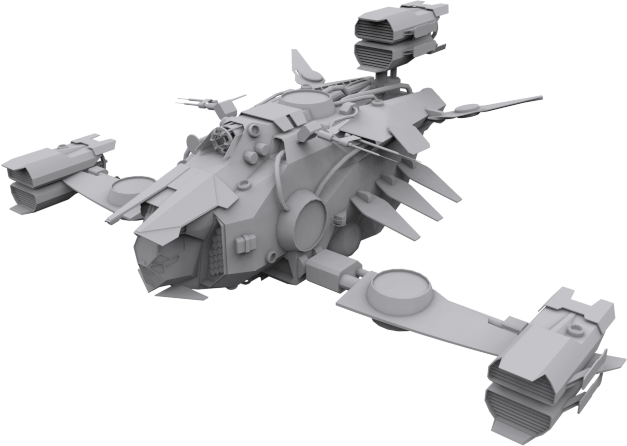 14 Spaceships Collection Low-poly 3D model_21