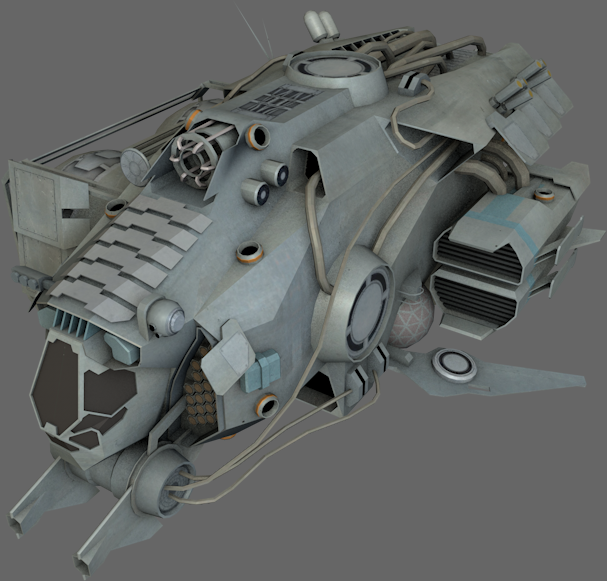 14 Spaceships Collection Low-poly 3D model_2
