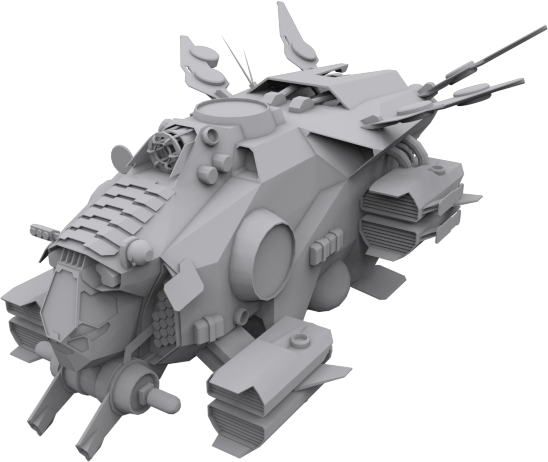 14 Spaceships Collection Low-poly 3D model_22