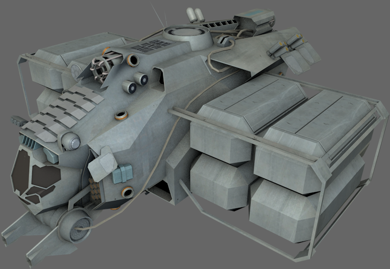14 Spaceships Collection Low-poly 3D model_14