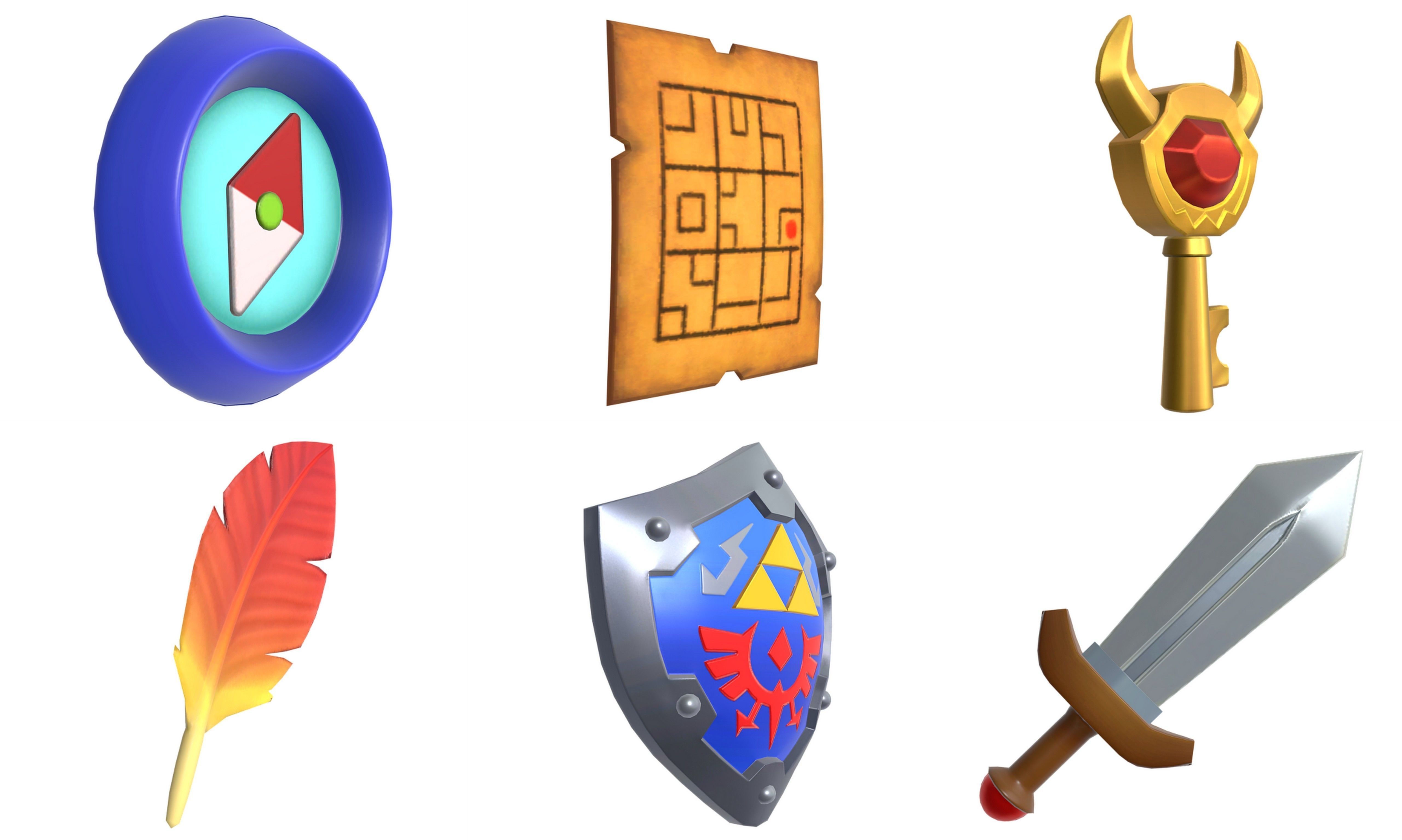 Cartoon - Items Low-poly 3D model_7