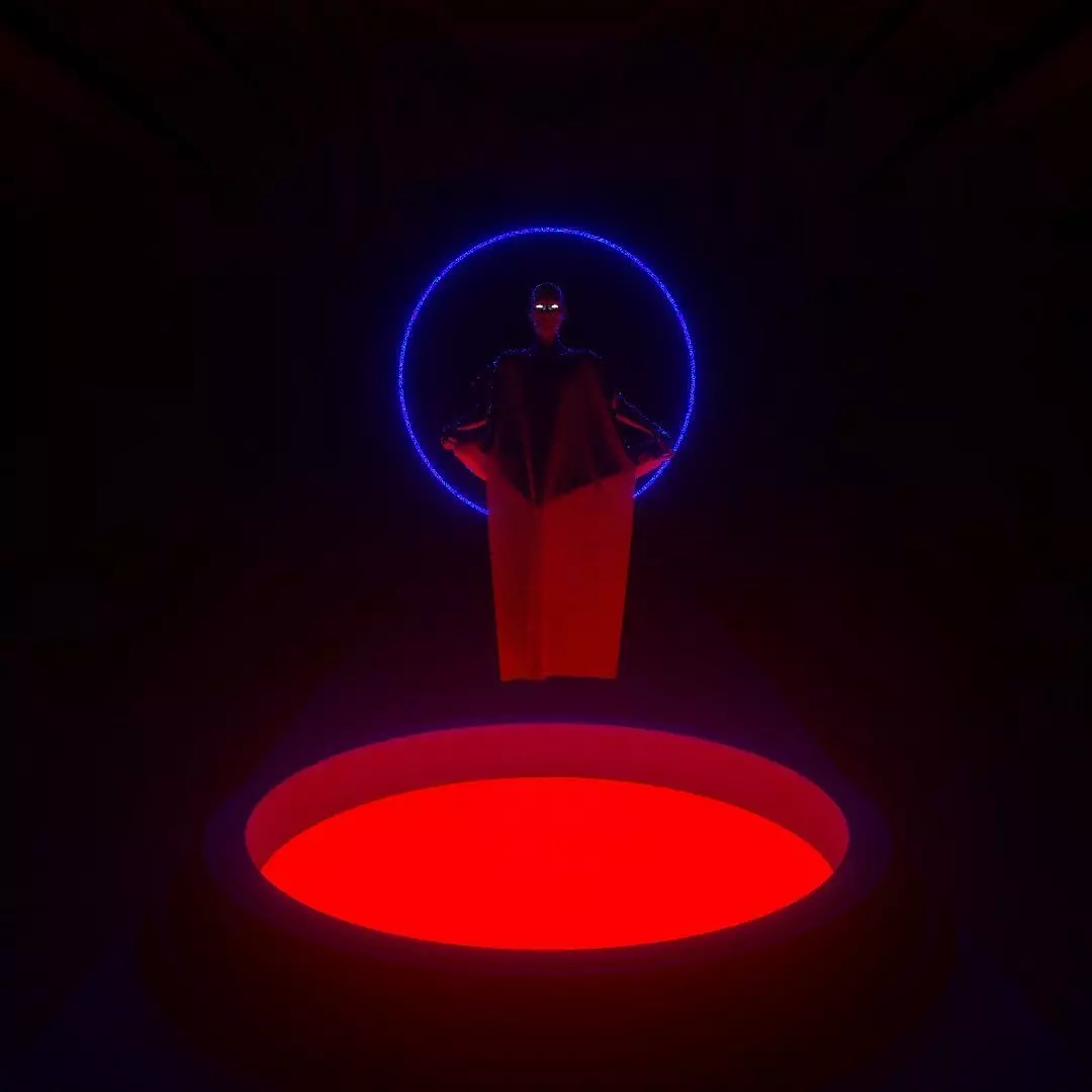 man meditation 3D model_0