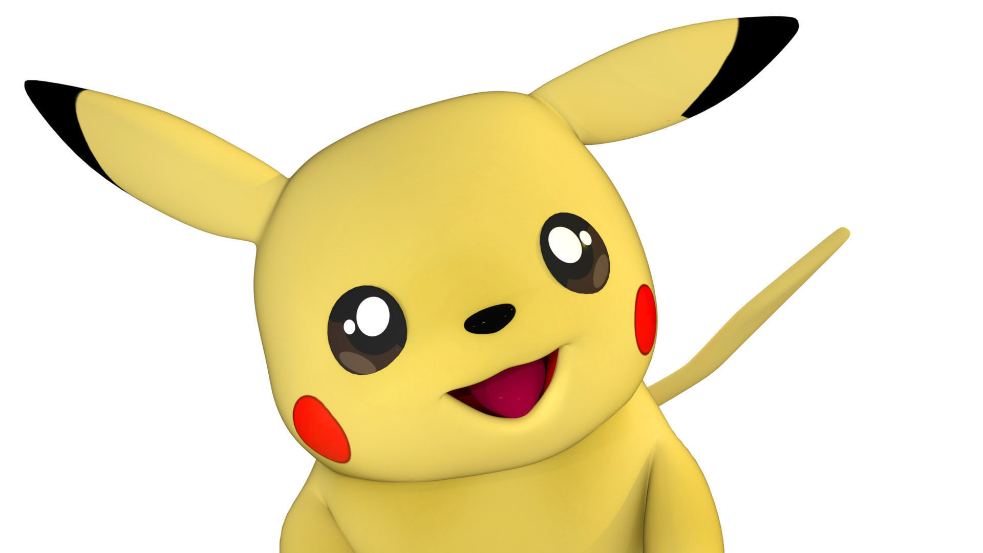 Pikachu Pokemon Low-poly 3D model_10