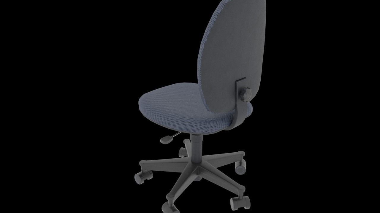 chair 3d model office Low-poly 3D model_2