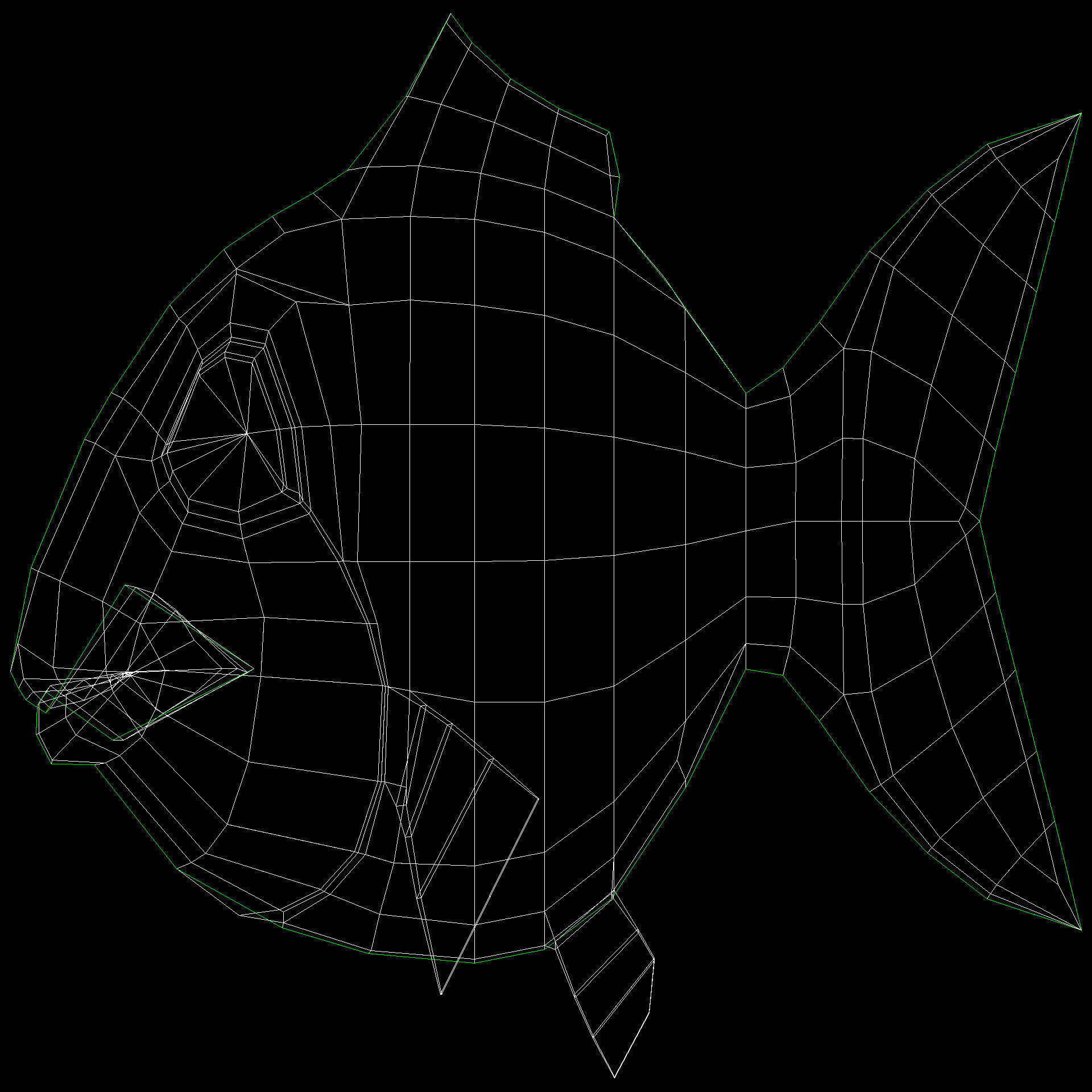 Small Fish Animated Low-poly 3D model_11