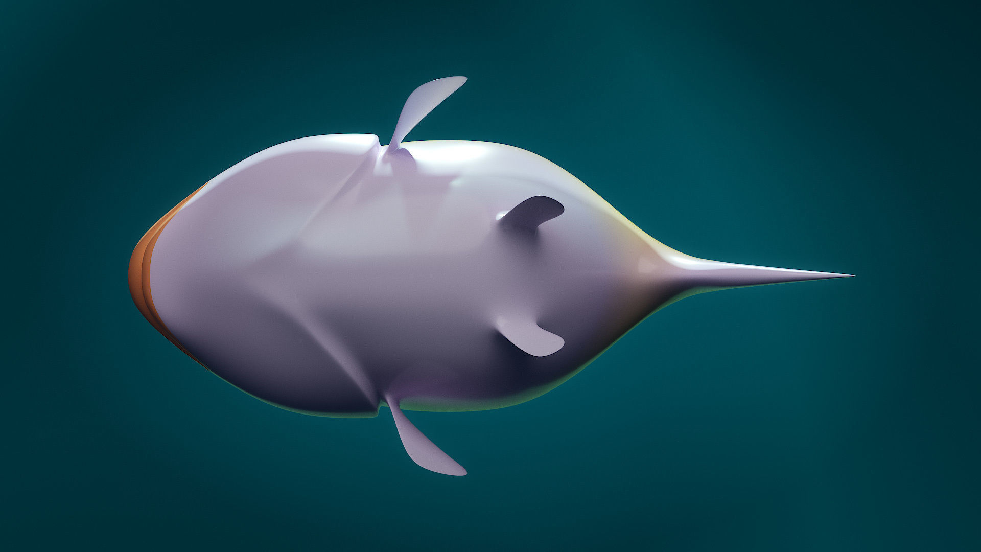 Small Fish Animated Low-poly 3D model_6