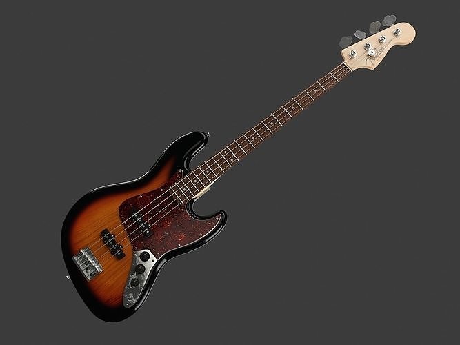 Fender American Standard Jazz Bass 3D model