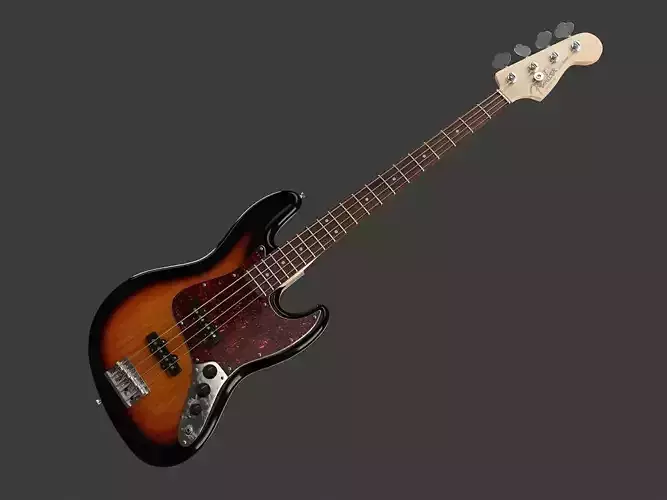 Fender American Standard Jazz Bass 3D model