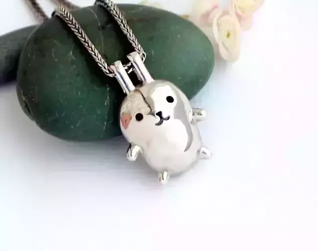 Rabbit pendant - STL file - Download jewelry model