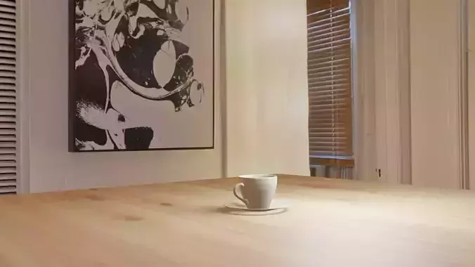 Steaming Realistic Coffee Cup
