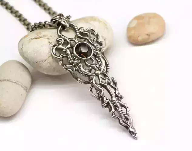 Pendant - Fantasy design 3D model - Sculpted 3D model