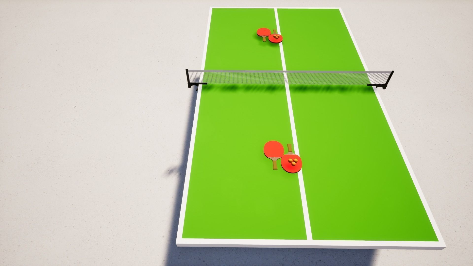 table tennis 3D model_2