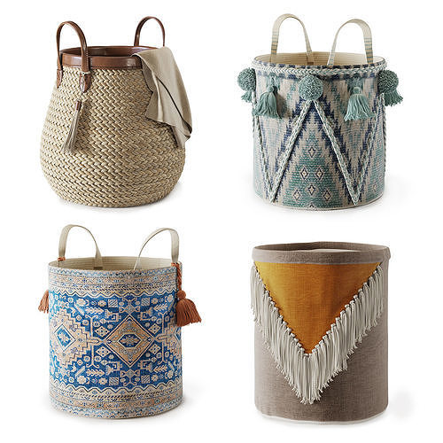 Baskets Set 04 3D model