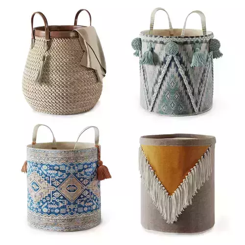 Baskets Set 04 3D model