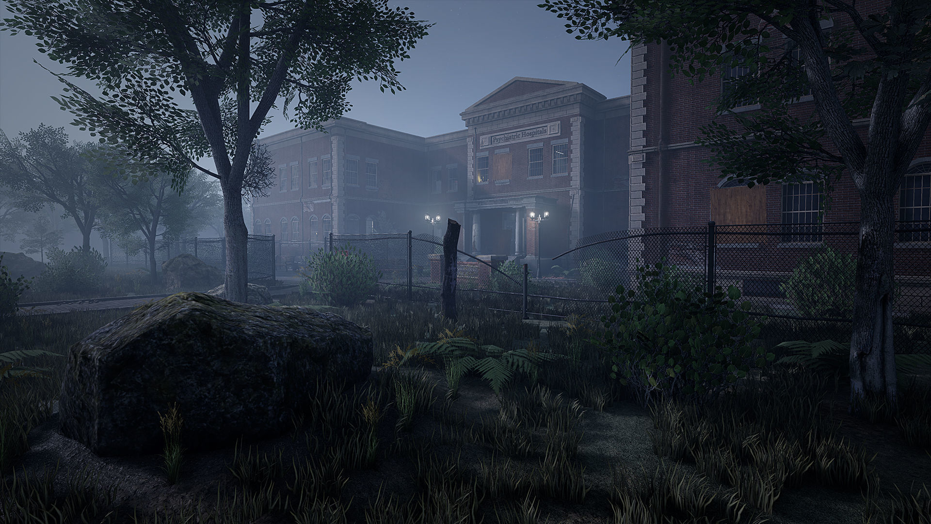 Abandoned Psychiatric Hospital Low-poly 3D model_5