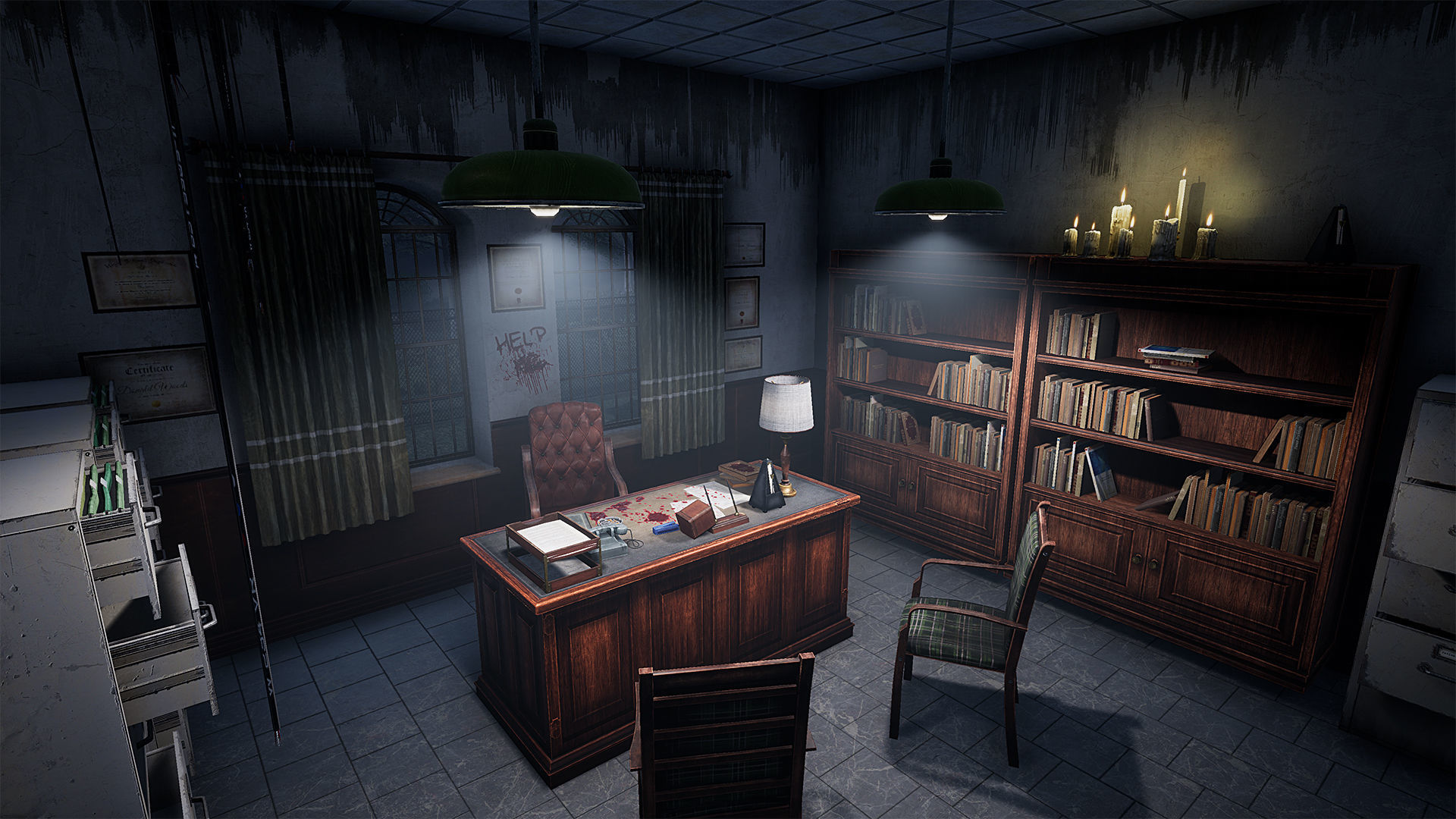 Abandoned Psychiatric Hospital Low-poly 3D model_3