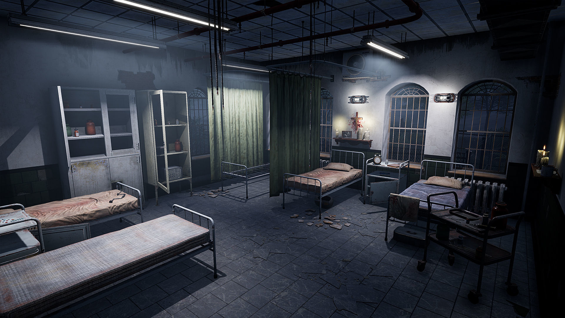 Abandoned Psychiatric Hospital Low-poly 3D model_12